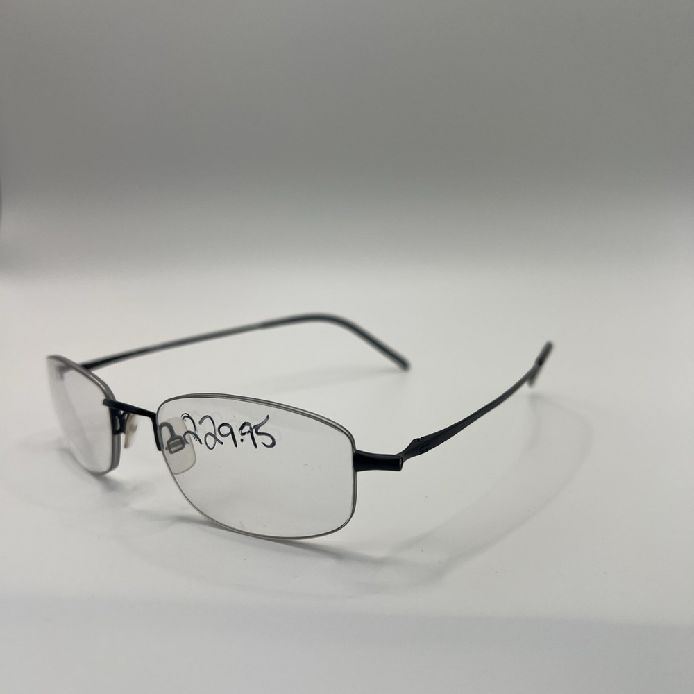Pure Eyewear PE 103 Rimless Eyeglasses Black 50-19-140 Great Condition!